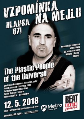 Vzpominka na Mejlu - Hlavsa 67! - Brno, Metro Music Bar - 12.05.2018