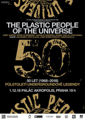 Exkluzivní výroční koncert: The Plastic People of The Universe - 50 let (1968-2018) - půlstoletí undergroundové legendy (1.12.2018 - Praha -Akropolis)