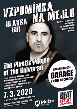 Vzpominka na Mejlu - Hlavsa 69! - Brno, Metro Music Bar - 07.03.2020
